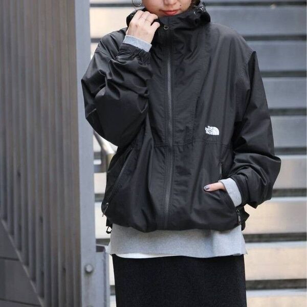 未使用タグ付き 【THE NORTH FACE/ ザ ノースフェイス】 コンパクトジャケット ブラック Mサイズ
