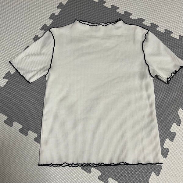 GU ジーユー Tシャツ 半袖 リブ Sサイズ
