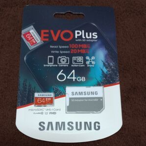 microSDカード SAMSUNG EVO Plus MB-MC64HA/IT (64GB)
