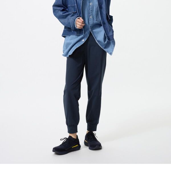 新品タグ付き UNIQLO ウルトラストレッチ エアリズム ジョガーパンツ XL ネイビー