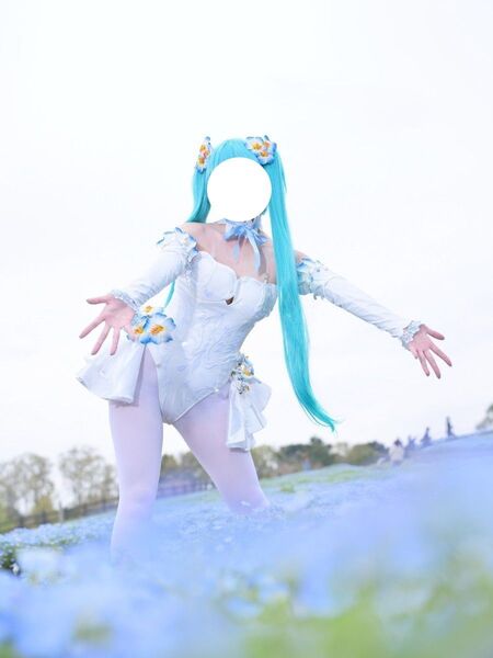 VOCALOID 初音ミク コスプレ 衣装 ネモフィラ