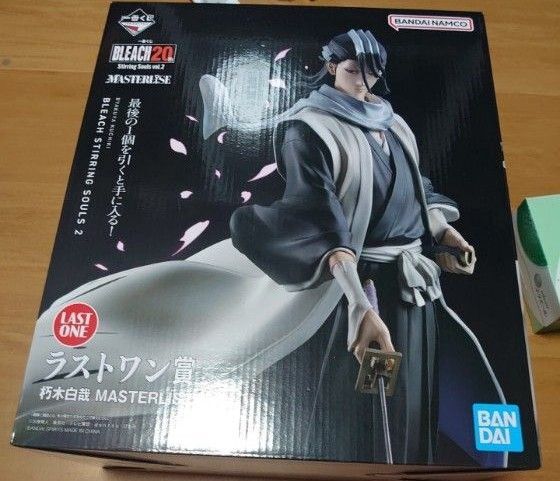 BLEACH 一番くじ ラストワン賞 朽木白哉 フィギュア 空箱 Souls Stirring MASTERLISE