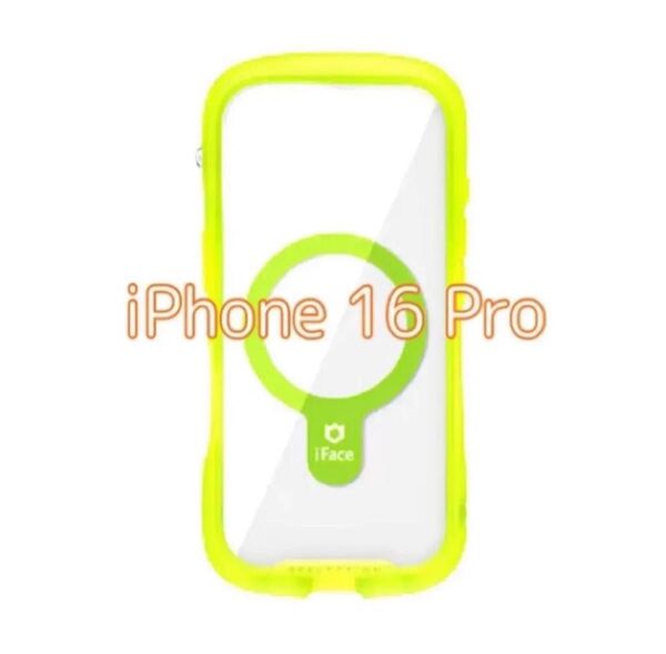 iFace MagSafe 対応 Reflection Neo iPhone 16 Pro ケース (クリアイエロー)