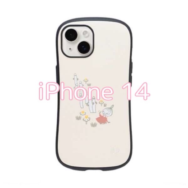 iFace First Class ムーミン iPhone 14 ケース (くすみホワイト/ニョロニョロ)
