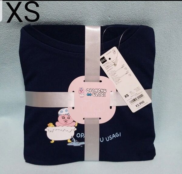 新品☆XS/おぱんちゅうさぎフリルラウンジセット(半袖&ショートパンツ)☆GU