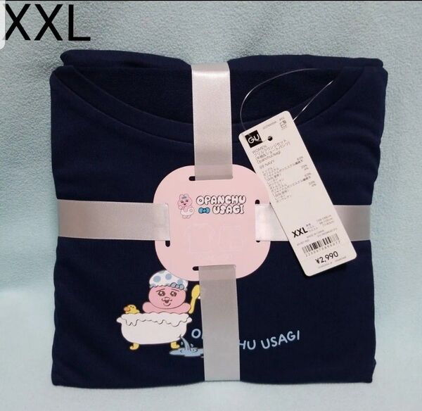 新品☆XXL/おぱんちゅうさぎフリルラウンジセット(半袖&ショートパンツ)☆GU
