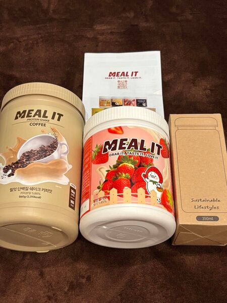 ミルイットプロテインセット ダイエット×置き換え各1本コーヒー&イチゴ 高タンパク・低糖類・満腹感