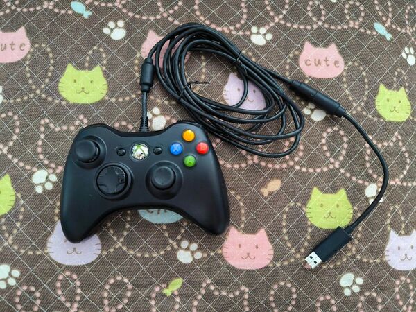 純正品Microsoft Xbox360 有線コントローラー for Wwindows リキッドブラック (Xbox360/PC)