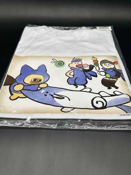 【新品未開封】モンハンライズ サンブレイク 狩猟の導き書 Tシャツ ストレッチでごさるワン 未使用 フリーサイズ