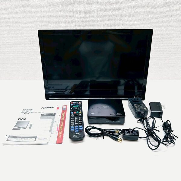 動作保証付 パナソニック 19V型 ハイビジョン ポータブル 液晶テレビ プライベート・ビエラ ブラック UN-19CF10-K
