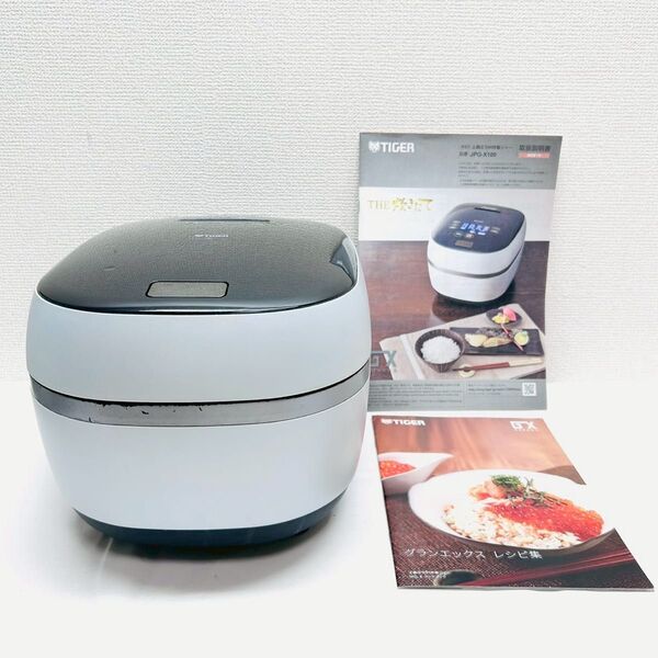 動作保証付 タイガー GRAND X 炊きたて 土鍋IH炊飯ジャー 5.5合 土鍋ご泡火炊き JPG-X100-WF
