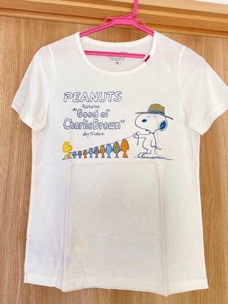 Tシャツ スヌーピー PEANUTS ピーナッツ 半袖 M ホワイト