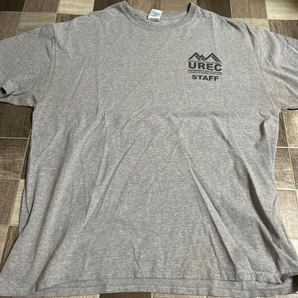 ギルダンウルトラコットン メンズ半袖Tシャツ グレー XLサイズ キングサイズ クルーネック USA古着 ヴィンテージ