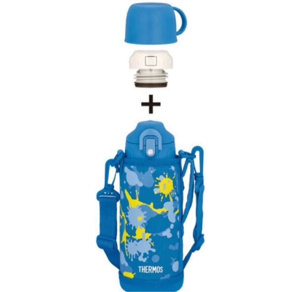 新品 サーモス 真空断熱2ウェイボトル 水筒 保冷・保温 800ml(0.8L) ブルーペイント
