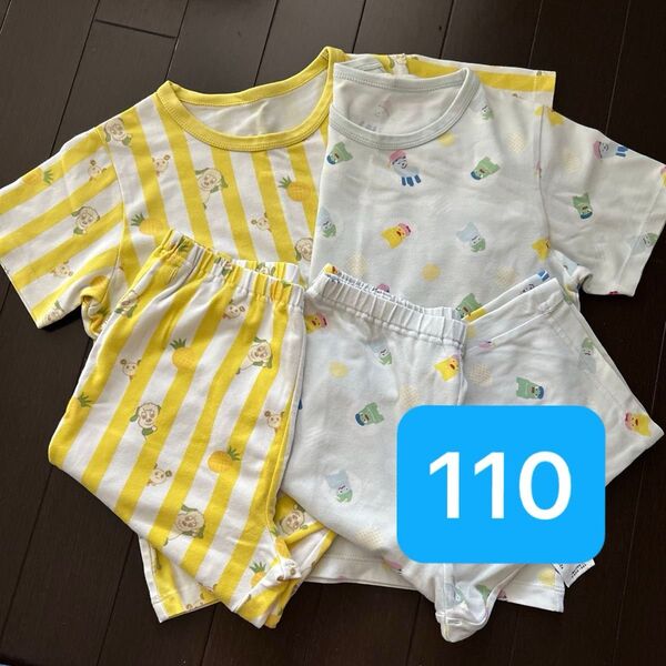 ユニクロ いないいないばあっ みいつけた パジャマ 110 半袖パジャマ UNIQLO キッズ ドライパジャマ