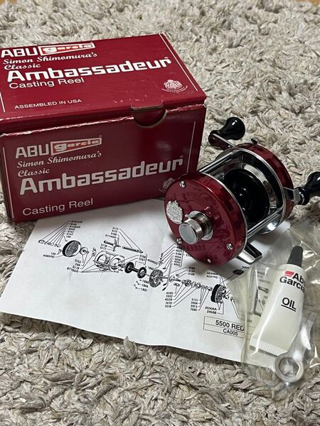 未使用 レア アンバサダー 5500 サイモン下村 アブガルシア ABU Ambassadeur