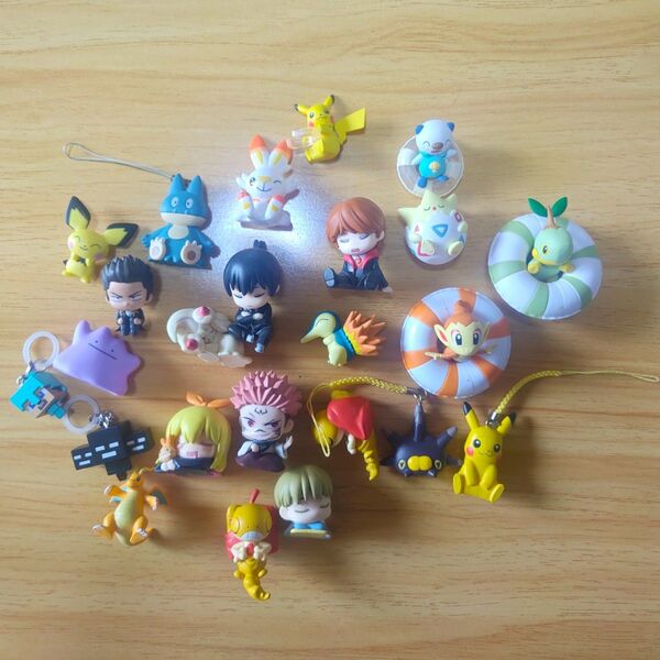 ガチャ景品 まとめ売り フィギュア ストラップ キーホルダー ポケモン アニメ キャラクター 小物 セット