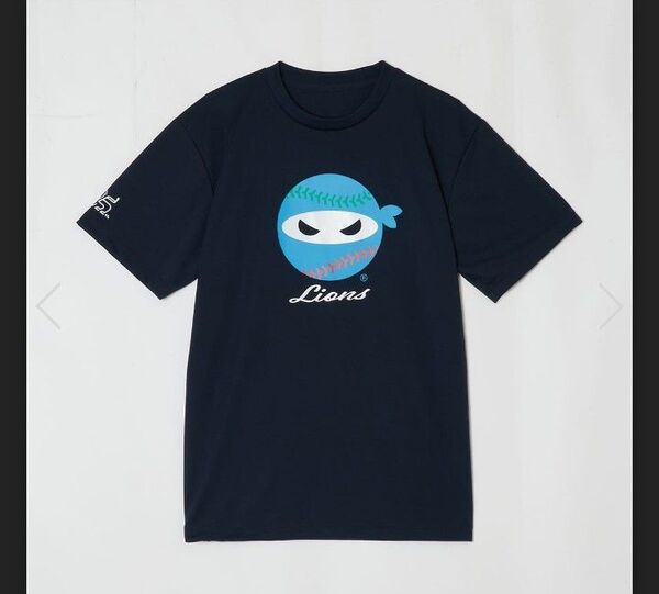 ライオンズ75周年シリーズ PITCHING NINJA×LIONS TシャツLサイズ