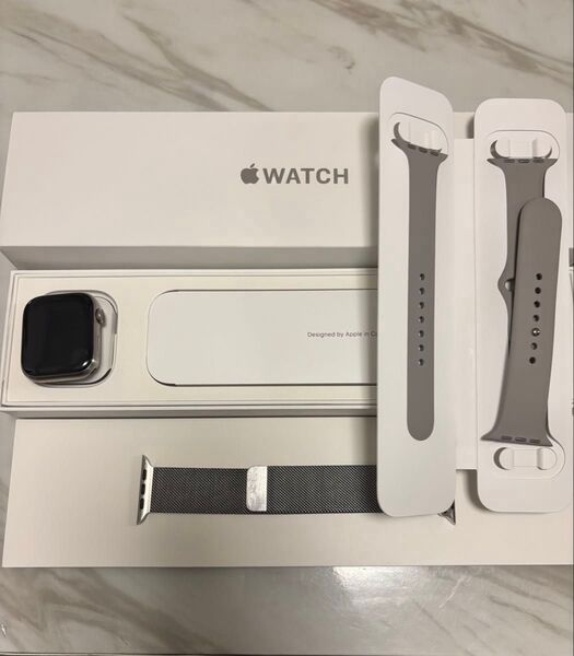 Apple Watch Series7 45mm GPS+Cellular チタニウム シルバー