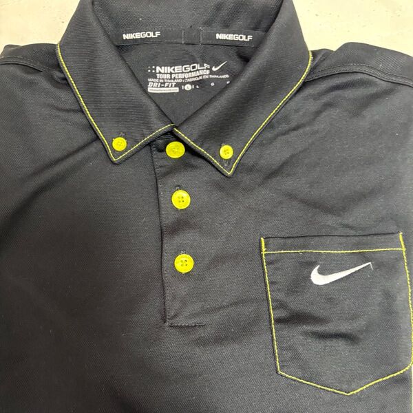★新品未使用★NIKEGOLF ナイキゴルフ ポロシャツ 黒 ブラック メンズ Lサイズ