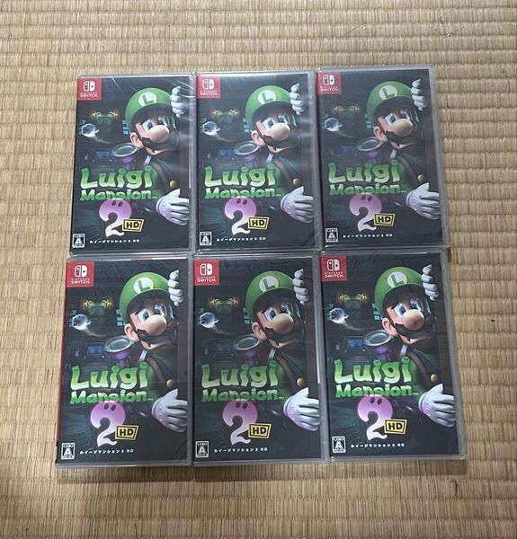 ルイージマンション2 HD Nintendo Switch ソフト 新品未開封シュリンク付き 6本セット