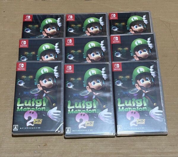 ルイージマンション2 HD Nintendo Switch ソフト 新品未開封シュリンク付き 9本セット