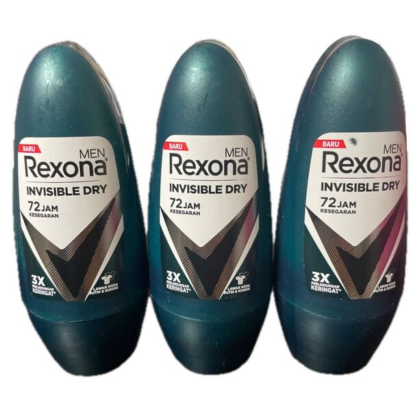 Rexona レクソナ 制汗 デオドラント MEN 3本セット レクソーナ ロールオン インヴィンシブルドライ