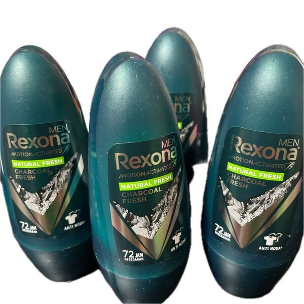 Rexona レクソナ 制汗 デオドラント MEN 4本セット レクソーナ ロールオン 45ml チャコール ナチュラル