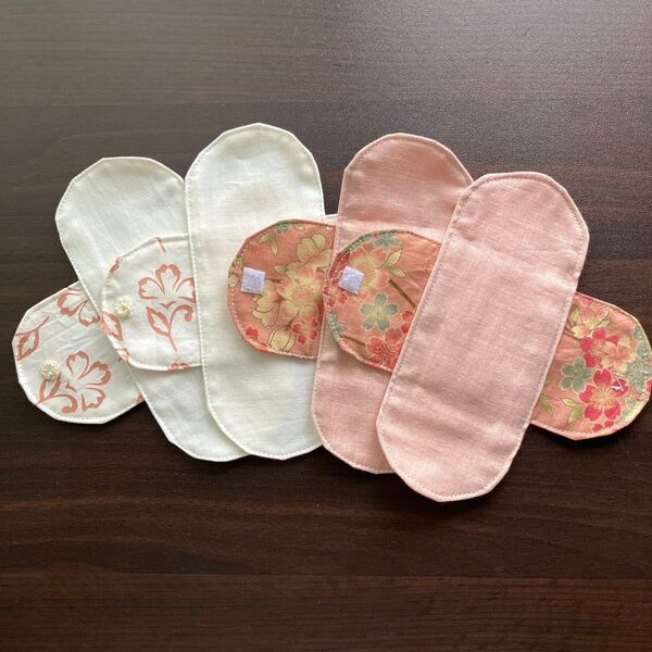 91 おりもの用布ナプキン お股を冷えから守る ダブルガーゼ使用