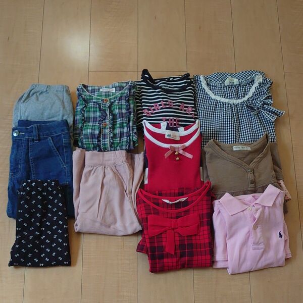 女の子 子供服 まとめ売り トップス ボトムス ワンピースなど☆120 〜140cm
