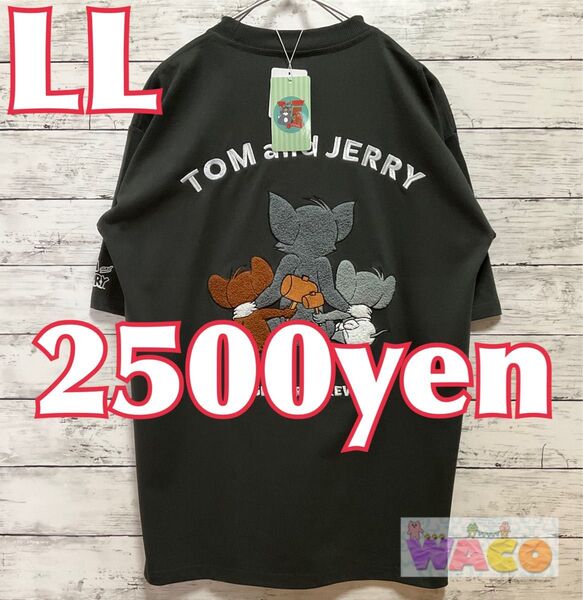 トムとジェリー メンズ Tシャツ サガラ刺繍 半袖