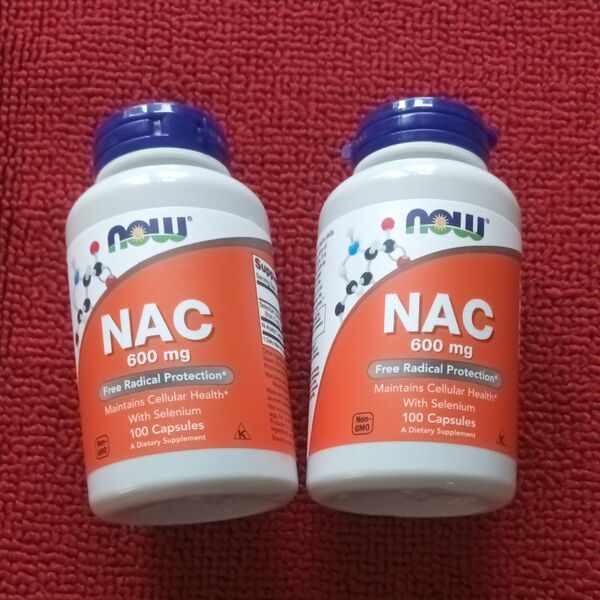 NAC 600mg 100粒 2個セット NOW FOODS ナウフーズ サプリメント