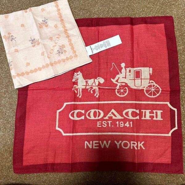 coach コーチ ハンカチ 2点セット