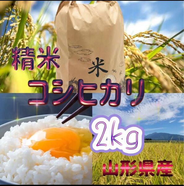 山形県産 コシヒカリ 2kg 精米