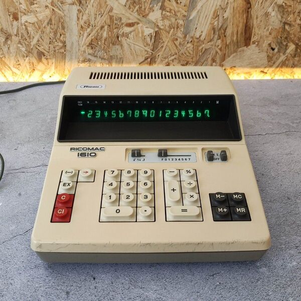RICOH RICOMAC 1610 MODEL 7467 電卓 動作品