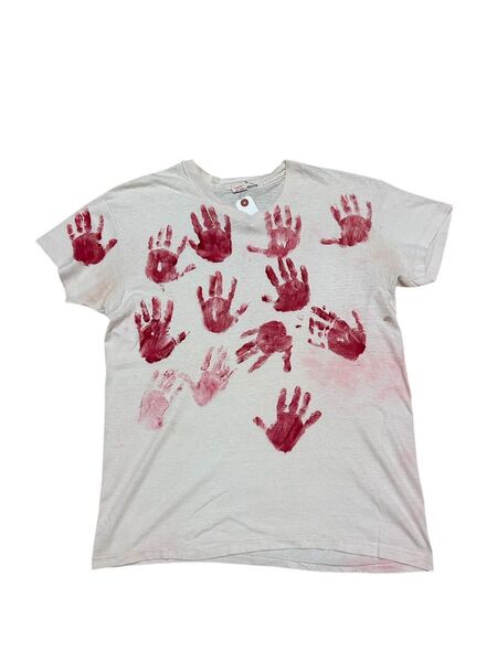 希少 70s ヘインズ ヴィンテージ Tシャツ ハンドペイント アメリカ製 サイズL Hanse 古着 半袖Tシャツ