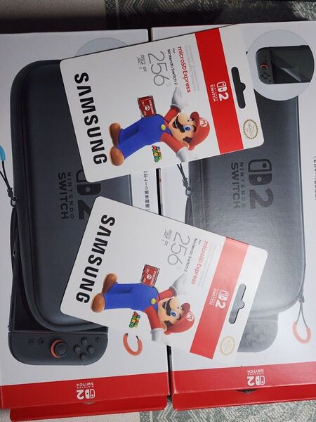Switch2 キャリングケース2個 Samsung microSD Express Card 256GB 2個