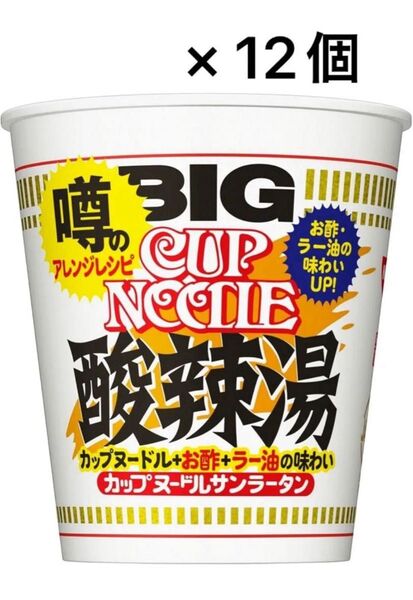 日清食品 カップヌードル 酸辣湯 サンラータン ビッグ 12個