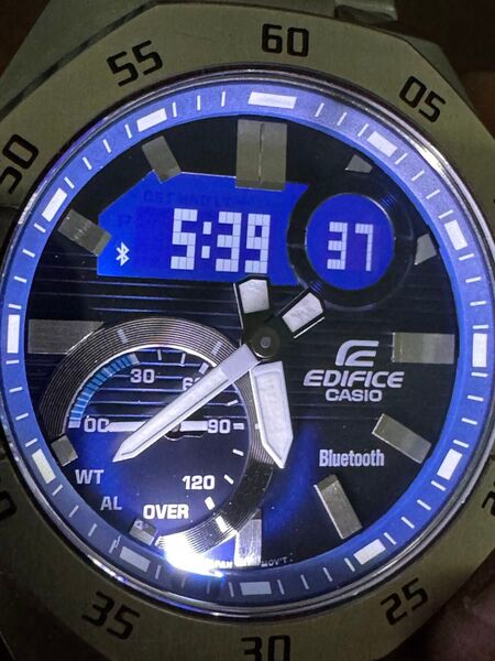 美品 Casio Edifice EBC-10 稼働 カシオ Bluetooth スマホリンク