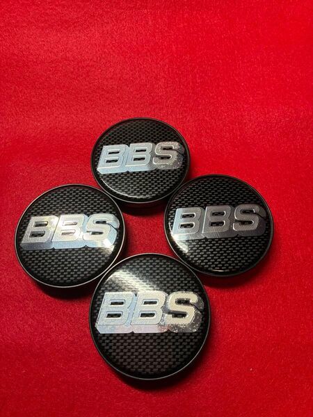 BBS GERMANYセンターキャップ56mm黒銀 4個セット①
