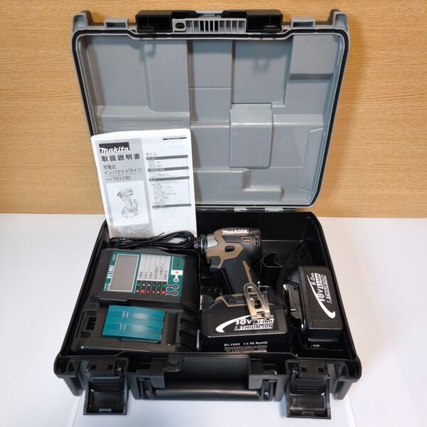 限定ブラウン 液晶充電器 マキタ 18V インパクトドライバー TD173