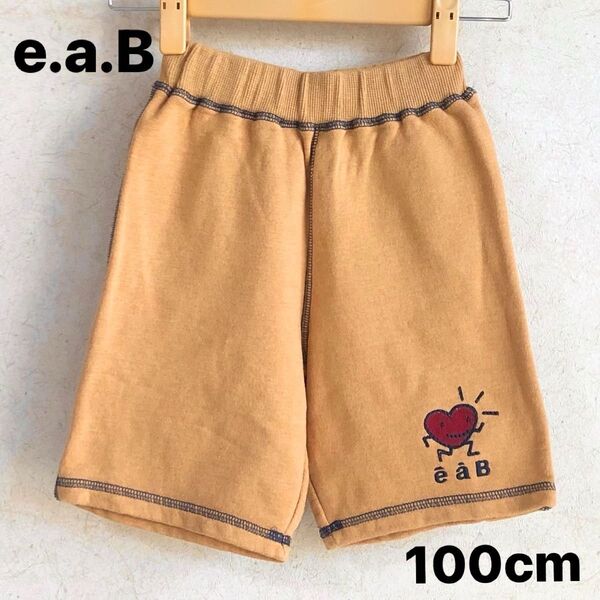 BEBE ベべ★エーアーベー eaB★パンツ 100cm ショートパンツ 七分パンツ ハーフパンツ マスタードイエロー