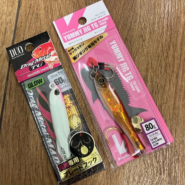 DUO ドラッグメタルTG真鯛 60g テイルウォーク ヤミージグTG 80g