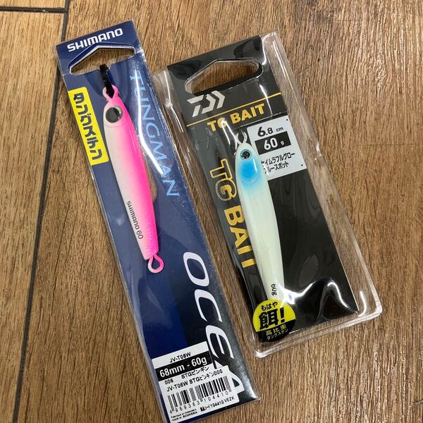 シマノ オシア タングマン ダイワ TGベイト 60g タングステン グロー色