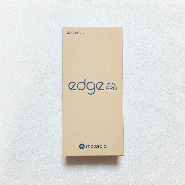 【新品未使用】Motorola edge 50s pro バニラクリーム SIMロック解除済み 一括購入残債無し