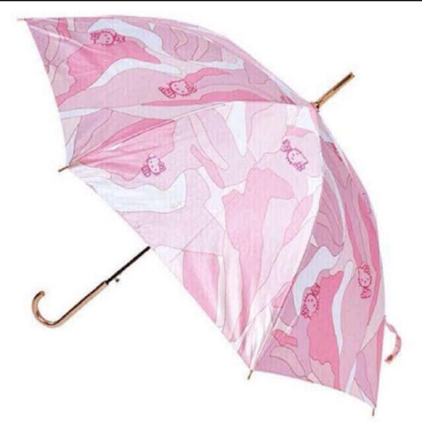 激レア品 rady ハローキティ ゼブラ柄 雨傘 長傘 ピンクゼブラ