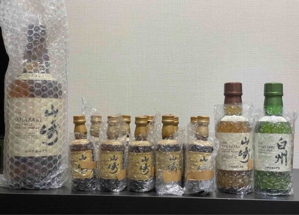 【山崎・白州ウイスキーセット】山崎12ミニボトル*10本 + 山崎180 + 白州180 + 山崎700 サントリー