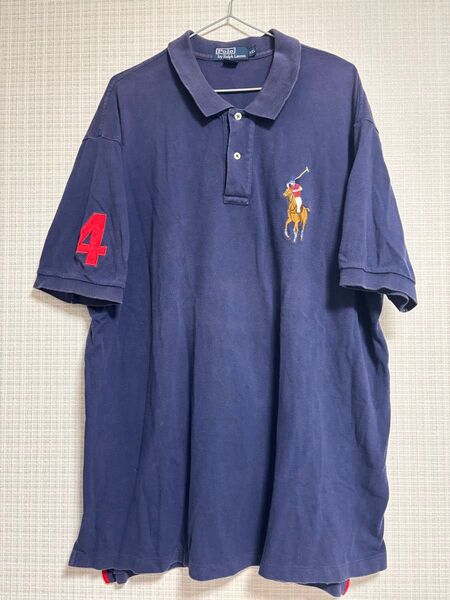 ポロ ラルフローレン POLO ビッグポニー 大きいサイズ XXL 刺繍 POLO RALPH LAUREN ネイビー