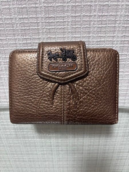 COACH コーチ 二つ折り財布 レザー ウォレット 財布