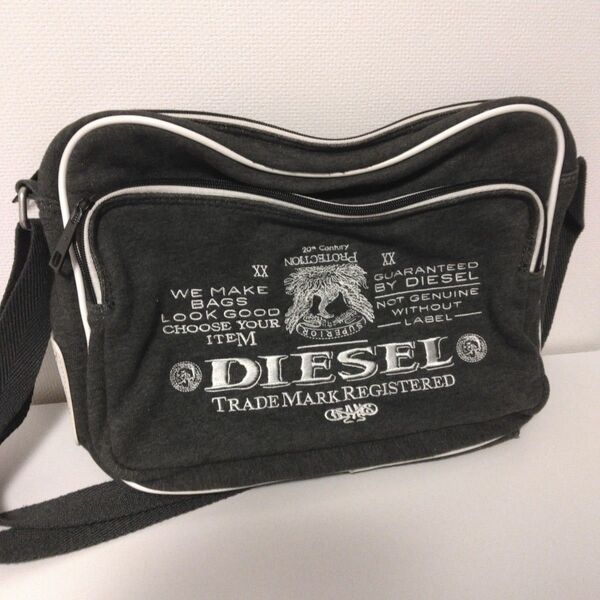 OLD オールド DIESEL ディーゼル ショルダーバッグ スクールバッグ風 スウェット生地 90s 00s y2k